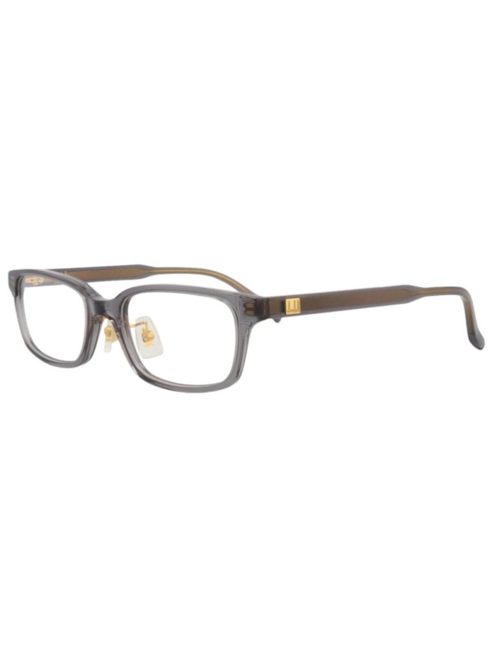 New Dunhill Women's Eyeglasses Square Rectangle Acetate Frame Mens Grey Grey